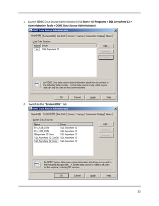 SAP SQL Anywhere High Availability Tutorial for Business Objects | DOCX