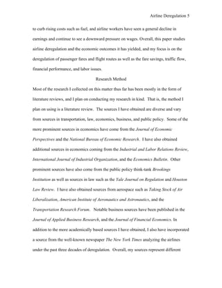 Airline Deregulation | DOC