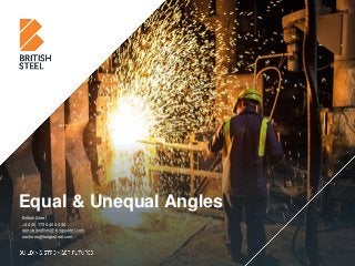 Equal & Unequal Angles
British Steel
+44 (0) 1724 40 40 40
specialprofiles@longssteel.com
sections@longssteel.com
 