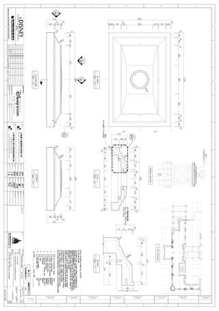 E
D
C
B
A
10987654321
A
10987654321
D
B
E
F
F
DESCRIPTIONOFREVISIONSISSUEDFOR
DRAWINGNO.REVISIONNO.
SHEETTITLE
UNITNAME
PROJECTAREA
ISSUENO.DATE
PROJECTNO./PKG.CODE
APPROVER
PROJECTMANAGER
VERIFIER
CHECKER
DESIGNER
项目区域
子项名称
图纸名称
审定
项目负责人
审核
校对
设计
日期版本内容修订内容
项目编号
图号版次
版号.
项目名称
DISCIPLINELD
专业负责人
SIGNATURE:
签名:
OFFICIALSTAMP
出图专用章
REV.NO.
修订号.
LDIREVIEW
设计院审定人业主审定人
SIGNATURE:
签名:
SIGNATURE:
签名:
SIGNATURE:
签名:
SIGNATURE:
签名:
SIGNATURE:
签名:
SIGNATURE
签名
SIGNATURE
签名
业主设计经理
业主专业负责人
CONFIRMATIONARCH
建筑会签
CONFIRMATIONSTRUCT
结构工程会签
CONFIRMATIONMECH
机械工程会签
CONFIRMATIONELEC
电气工程会签
SHANGHAICONSTRUCTIONGROUPSHARECO.,LTD.
工程承包商：
Contractor
深化设计：
ShopDrawing
SHANGHAICONSTRUCTION
DESIGN&RESEARCHINSTITUTECO.,LTD.
PHASE
阶段
CONFIRMED
会 签
COMPANY NAME
单位名称
TECHNICAL LEADER
技术负责人
COMPANY NAME
单位名称
TECHNICAL LEADER
技术负责人
COMPANY NAME
单位名称
TECHNICAL LEADER
技术负责人
COMPANY NAME
单位名称
TECHNICAL LEADER
技术负责人
01
12
23
34
45
56
67
78
89
设计单位审阅仅确认本设计图纸符合设计师原设计意图
GRCPRODUCTDESIGN
GRC产品设计
GC4-SD-001224B
025FEB14
10OCT13
FANTASYLAND
401-奇幻童话城堡
A-510-GFRCRAILPRODUCTDRAWING
A-510-栏杆产品示意图
401-ENCHANTEDSTORYBOOKCASTLE
梦幻世界
SDL-401-00-00PSD
A-510-PSD-078
无异议
修改指定处无
需重新提交
修改指定处，
并重新提交
退回，修订并
重新提交
无效
未审阅仅作
记录）
审阅人:日期
加工图提交项审阅
本次审阅仅检查是否大致符合所适用的设计概念及合同要求。
该审阅并不检查尺寸，细节，数量或工序的正确性，
且上海迪士尼度假区不据此作任何陈述亦不承担任何责任。
除非出具单独书函或修改指令予以明确不允许对合同要求作出修改。
QUANTITY(数量）
7件F10/GFRC/07-1
NO.(编号）
(316L)
 