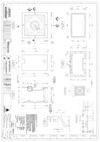 E
D
C
B
A
10987654321
A
10987654321
D
B
E
F
F
DESCRIPTIONOFREVISIONSISSUEDFOR
DRAWINGNO.REVISIONNO.
SHEETTITLE
UNITNAME
PROJECTAREA
ISSUENO.DATE
PROJECTNO./PKG.CODE
APPROVER
PROJECTMANAGER
VERIFIER
CHECKER
DESIGNER
项目区域
子项名称
图纸名称
审定
项目负责人
审核
校对
设计
日期版本内容修订内容
项目编号
图号版次
版号.
项目名称
DISCIPLINELD
专业负责人
SIGNATURE:
签名:
OFFICIALSTAMP
出图专用章
REV.NO.
修订号.
LDIREVIEW
设计院审定人业主审定人
SIGNATURE:
签名:
SIGNATURE:
签名:
SIGNATURE:
签名:
SIGNATURE:
签名:
SIGNATURE:
签名:
SIGNATURE
签名
SIGNATURE
签名
业主设计经理
业主专业负责人
CONFIRMATIONARCH
建筑会签
CONFIRMATIONSTRUCT
结构工程会签
CONFIRMATIONMECH
机械工程会签
CONFIRMATIONELEC
电气工程会签
SHANGHAICONSTRUCTIONGROUPSHARECO.,LTD.
工程承包商：
Contractor
深化设计：
ShopDrawing
SHANGHAICONSTRUCTION
DESIGN&RESEARCHINSTITUTECO.,LTD.
PHASE
阶段
CONFIRMED
会 签
COMPANY NAME
单位名称
TECHNICAL LEADER
技术负责人
COMPANY NAME
单位名称
TECHNICAL LEADER
技术负责人
COMPANY NAME
单位名称
TECHNICAL LEADER
技术负责人
COMPANY NAME
单位名称
TECHNICAL LEADER
技术负责人
01
12
23
34
45
56
67
78
89
设计单位审阅仅确认本设计图纸符合设计师原设计意图
GRCPRODUCTDESIGN
GRC产品设计
GC4-SD-001224B
025FEB14
10OCT13
FANTASYLAND
401-奇幻童话城堡
A-510-GFRCRAILPRODUCTDRAWING
A-510-栏杆产品示意图
401-ENCHANTEDSTORYBOOKCASTLE
梦幻世界
SDL-401-00-00PSD
A-510-PSD-079
无异议
修改指定处无
需重新提交
修改指定处，
并重新提交
退回，修订并
重新提交
无效
未审阅仅作
记录）
审阅人:日期
加工图提交项审阅
本次审阅仅检查是否大致符合所适用的设计概念及合同要求。
该审阅并不检查尺寸，细节，数量或工序的正确性，
且上海迪士尼度假区不据此作任何陈述亦不承担任何责任。
除非出具单独书函或修改指令予以明确不允许对合同要求作出修改。
QUANTITY(数量）
5件F10/GFRC/07-2
NO.(编号）
(316L)
 