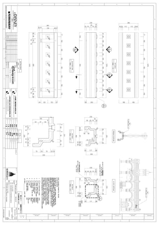 E
D
C
B
A
10987654321
A
10987654321
D
B
E
F
F
DESCRIPTIONOFREVISIONSISSUEDFOR
DRAWINGNO.REVISIONNO.
SHEETTITLE
UNITNAME
PROJECTAREA
ISSUENO.DATE
PROJECTNO./PKG.CODE
APPROVER
PROJECTMANAGER
VERIFIER
CHECKER
DESIGNER
项目区域
子项名称
图纸名称
审定
项目负责人
审核
校对
设计
日期版本内容修订内容
项目编号
图号版次
版号.
项目名称
DISCIPLINELD
专业负责人
SIGNATURE:
签名:
OFFICIALSTAMP
出图专用章
REV.NO.
修订号.
LDIREVIEW
设计院审定人业主审定人
SIGNATURE:
签名:
SIGNATURE:
签名:
SIGNATURE:
签名:
SIGNATURE:
签名:
SIGNATURE:
签名:
SIGNATURE
签名
SIGNATURE
签名
业主设计经理
业主专业负责人
CONFIRMATIONARCH
建筑会签
CONFIRMATIONSTRUCT
结构工程会签
CONFIRMATIONMECH
机械工程会签
CONFIRMATIONELEC
电气工程会签
SHANGHAICONSTRUCTIONGROUPSHARECO.,LTD.
工程承包商：
Contractor
深化设计：
ShopDrawing
SHANGHAICONSTRUCTION
DESIGN&RESEARCHINSTITUTECO.,LTD.
PHASE
阶段
CONFIRMED
会 签
COMPANY NAME
单位名称
TECHNICAL LEADER
技术负责人
COMPANY NAME
单位名称
TECHNICAL LEADER
技术负责人
COMPANY NAME
单位名称
TECHNICAL LEADER
技术负责人
COMPANY NAME
单位名称
TECHNICAL LEADER
技术负责人
01
12
23
34
45
56
67
78
89
设计单位审阅仅确认本设计图纸符合设计师原设计意图
GRCPRODUCTDESIGN
GRC产品设计
GC4-SD-001224B
025FEB14
10OCT13
FANTASYLAND
401-奇幻童话城堡
A-510-GFRCRAILPRODUCTDRAWING
A-510-栏杆产品示意图
401-ENCHANTEDSTORYBOOKCASTLE
梦幻世界
SDL-401-00-00PSD
A-510-PSD-074
无异议
修改指定处无
需重新提交
修改指定处，
并重新提交
退回，修订并
重新提交
无效
未审阅仅作
记录）
审阅人:日期
加工图提交项审阅
本次审阅仅检查是否大致符合所适用的设计概念及合同要求。
该审阅并不检查尺寸，细节，数量或工序的正确性，
且上海迪士尼度假区不据此作任何陈述亦不承担任何责任。
除非出具单独书函或修改指令予以明确不允许对合同要求作出修改。
QUANTITY(数量）
1件F1/GFRC/08.1-4.1
NO.(编号）
(316L)
 