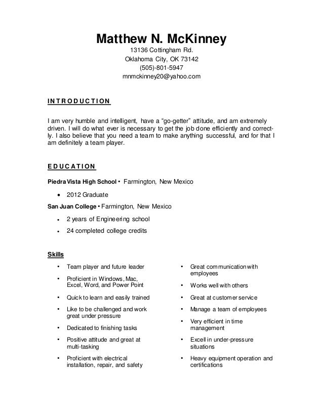 matt s resume word doc 1 resume word doc