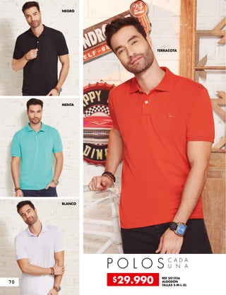 P O L O S C A D A
U N A
REF 501956
ALGODÓN
TALLAS S-M-L-XL
NEGRO
TERRACOTA
MENTA
BLANCO
$29.99070
 