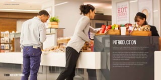 INTRODUCTION
Catermasters is an independently-owned business that has been at
the forefront of the contract catering industry for 25 years.
We know exactly what it takes to cook delicious food and to deliver
outstanding food and service on a national scale. We take great
pride in doing things properly and getting them right. That’s why
our 120 clients trust us to provide fantastic restaurants, delis and
coffee bars for their employees.
Our success story continues to be written on the back of the skill,
knowledge, enthusiasm and hard work of the people that
are at the heart of our business.
3 Catermasters // COMPANY BROCHURE
 