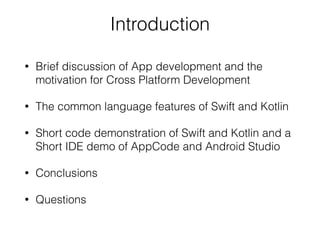 Swift and Kotlin Presentation | PPT