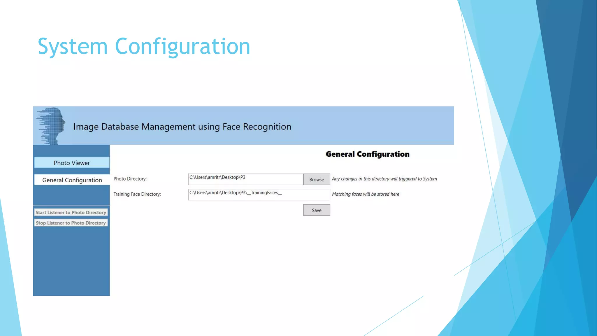 System Configuration
 