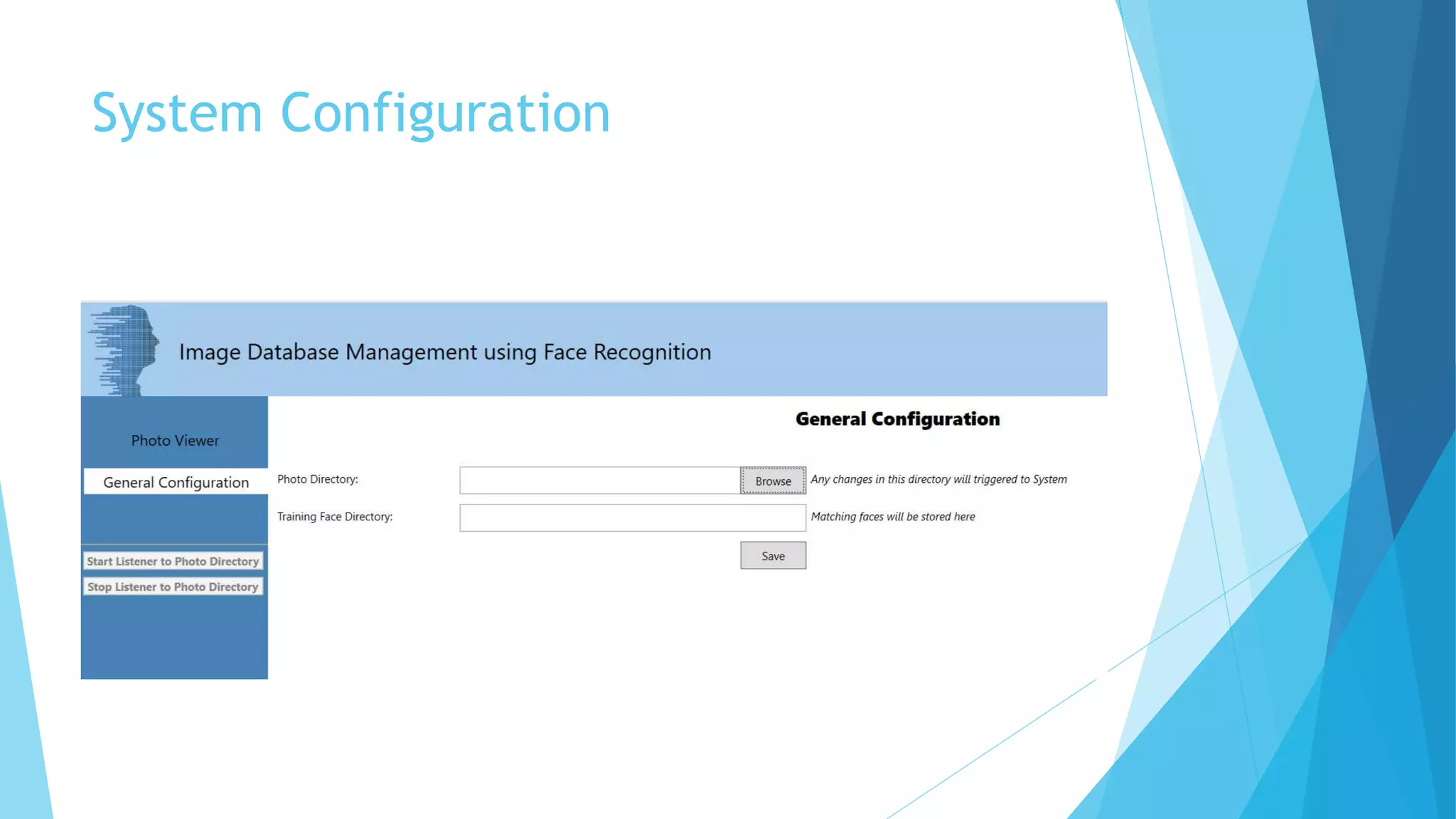 System Configuration
 