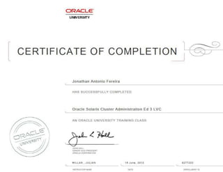 Oracle Solaris Cluster