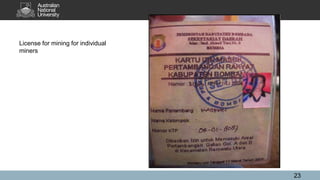 License for mining for individual
miners
23
 