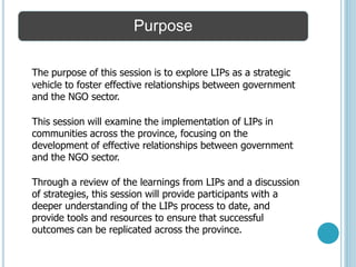 C7 facilitating effective relationships between government and ngo's | PDF