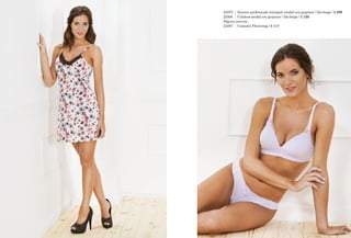 22070	 Soutien preformado triángulo modal con guipiure / lila-beige / $ 299
22506	 Colaless modal con guipiure / lila-beige / $ 129
Página anterior
23287	 Camisón Flowering / $ 419
 