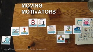 MOVING MOTIVATORSMOVING
MOTIVATORS
Moving Motivators created by Jurgen Appelo - Management 3.0
 