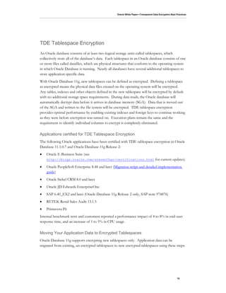Oracle advance security transparent data encryption best practices | PDF