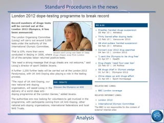 Standard Procedures in the news
Analysis
 