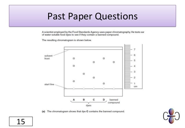 Chromatography challenge answer picture