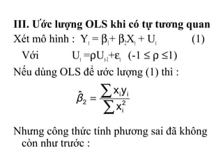 Hiện tượng tự tương quan autocorrelation  How to STATA