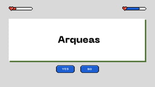 Arqueas
YES NO
 