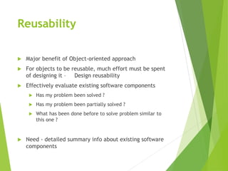 Object Oriented Analysis and Design - OOAD | PPTX