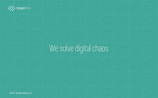 We solve digital chaos
©2017 Simple Media LLC
 