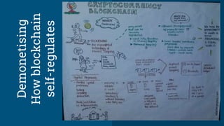 Demonetising
Howblockchain
self-regulates
 