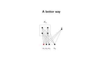 A better way
Kq
v
a1 a3
. . .
apa2
 