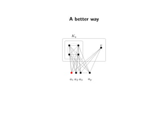 A better way
Kq
v
a1 a3
. . .
apa2
 