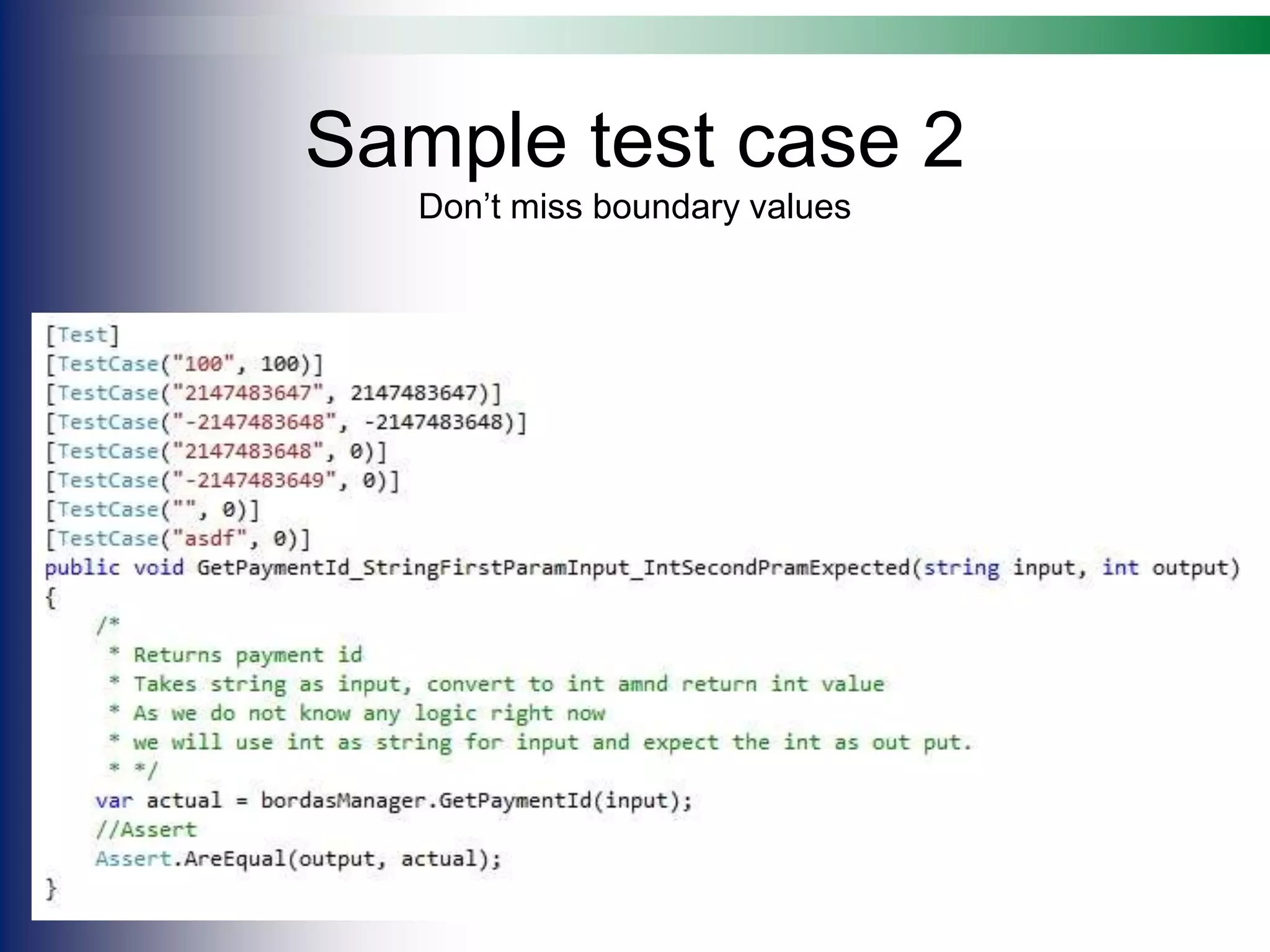 Unit Test Presentation | PPT