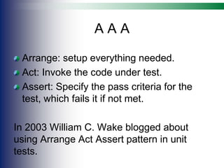 Unit Test Presentation | PPT