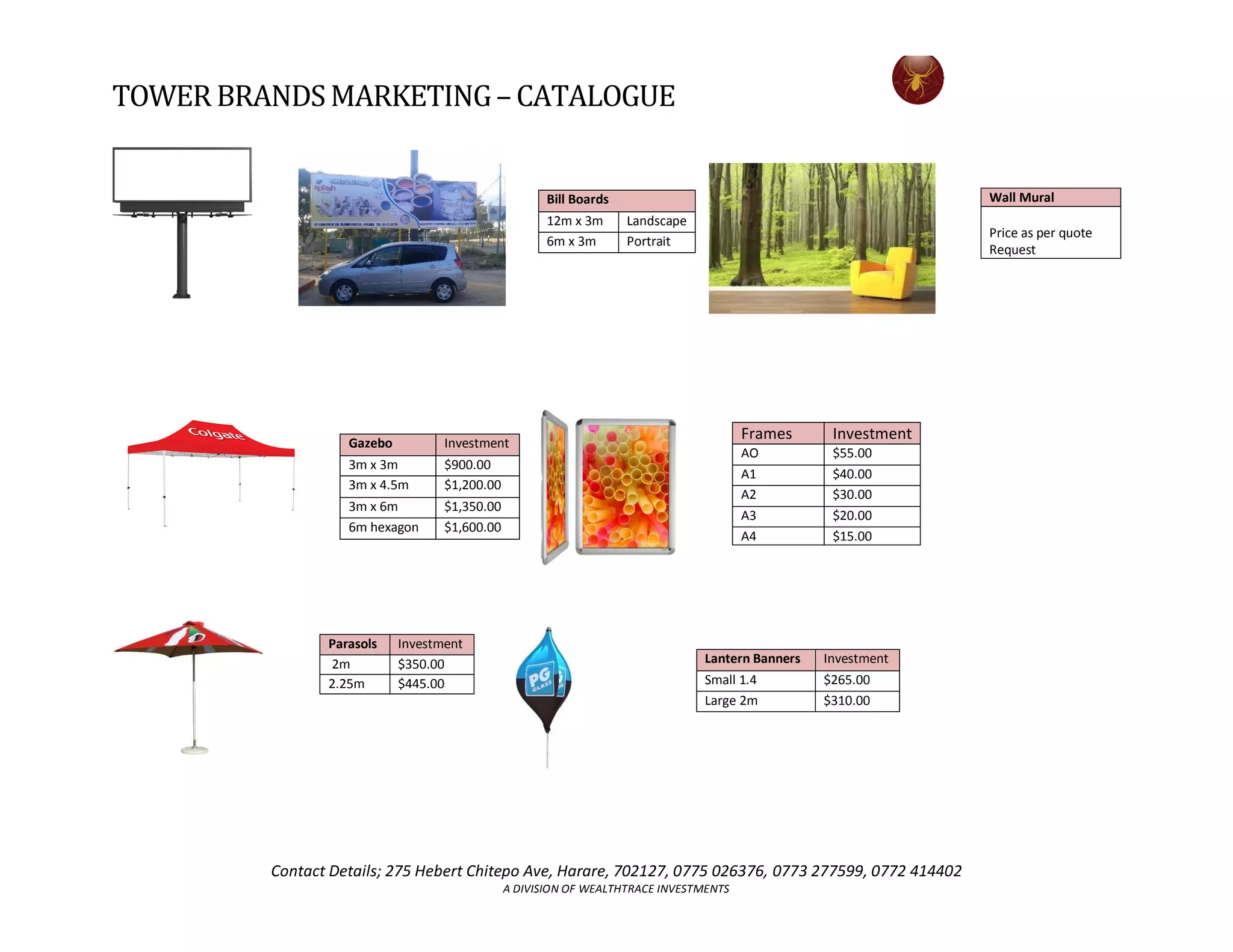 Tower Brands Marketing Catalogue PDF