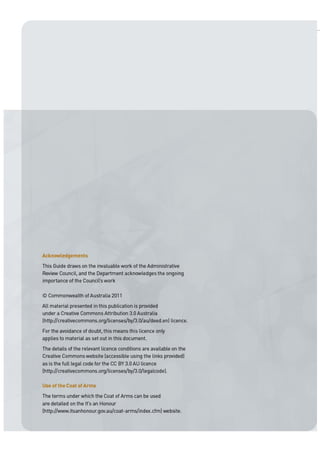 2012 Australian Administrative Law Policy Guide 2
 