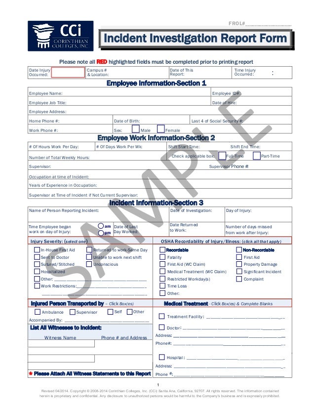 Accident Investigation Report 2013