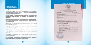 HEALTH, SAFETY
AND ENVIRONMENT
ITEC LTD VAT CERTIFICATE
15 16
ITEC places the highest priority on the health and safety of their employees,
subcontractors and contractual partners, in addition to the people who are
affected by their sphere of operations.
ITEC has instituted a comprehensive Health, Safety and Environment (HSE)
management system to ensure full compliance with HSEinternational
standards.
Employees receive Corporate HSE inductions and regular refresher trainings.
Our in-house medical services provide comprehensive healthcare to ITEC
staff and their families.
ITEC provides occupational health and hygiene programs, as well as a list of
best practices for work tasks.
Road safety awareness and emergency action lessons are regularly held for
drivers in the company's fleet.
ITEC recycles whenever possible and works to ensure raw materials and
energy are used efficiently; ITEC exceeds local waste management
guidelines.
ITEC engineers encourage the use of green materials and state-of-the art
energy efficient designs.
HSE principles are incorporated into processes at a very early stage of the
project phase, thereby ensuring superior implementation.
 