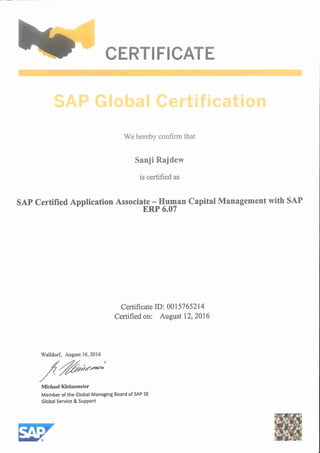 SAP Certification Doc