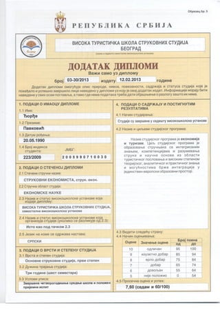 Diploma addition