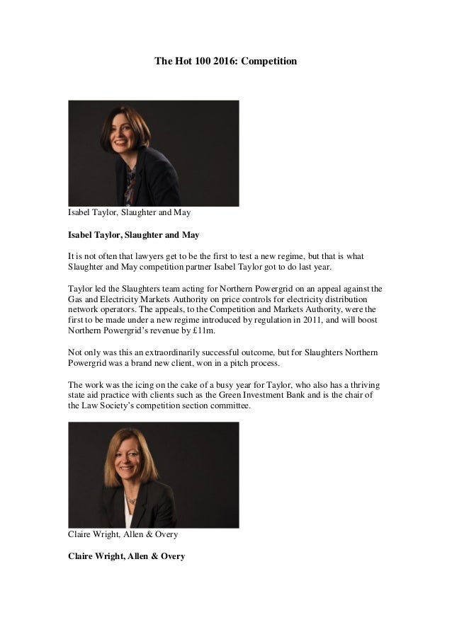 25 01 2016 The Lawyer Hot 100 2016