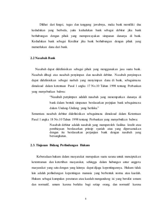 Kti Hukum Perbankan Kti Hukum Perbankan