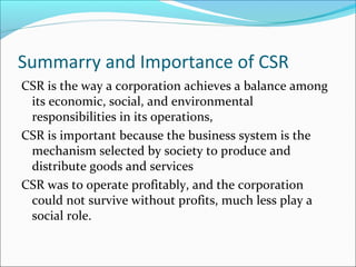 Csr System Computer CSR Presentation by Rashid | PPT