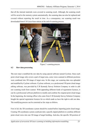 Application of terrestrial 3D laser scanning in building information ...
