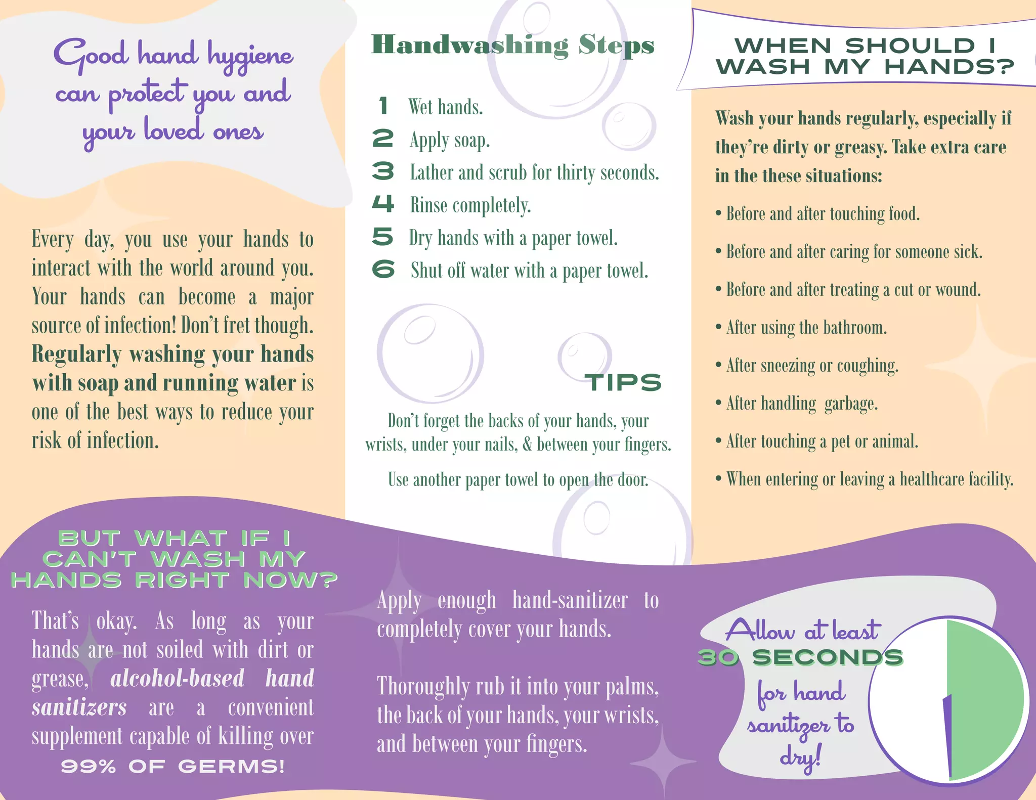a guide to hand hygiene | PDF | Infectious Diseases | Diseases and ...