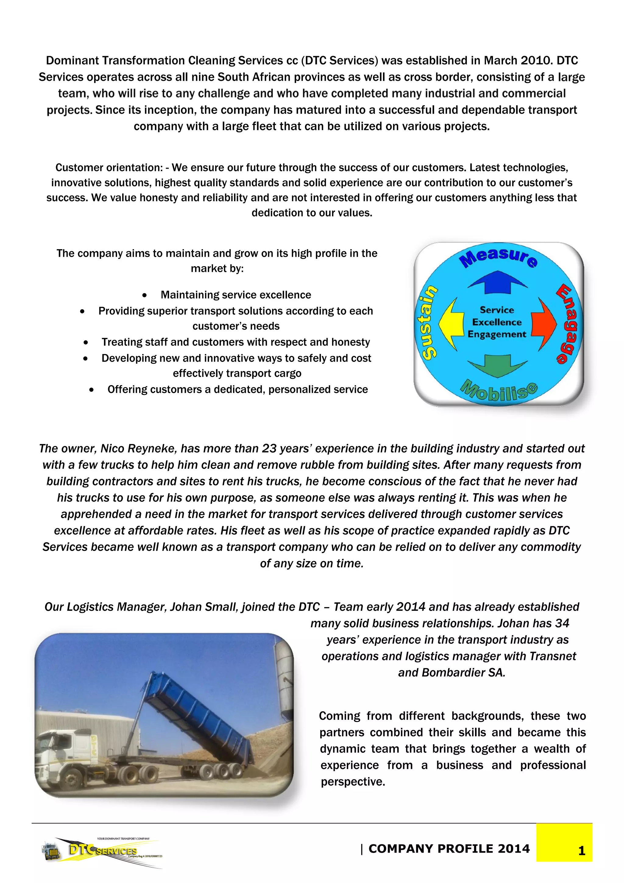 Technical Services Image Profile.pdf DTC Company Profile | PDF