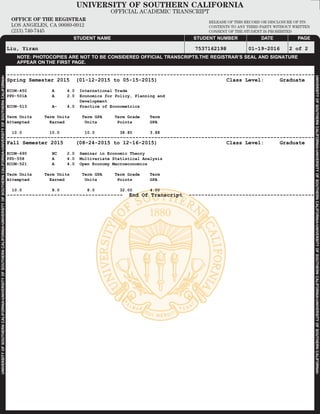 ElectronicTranscript | PDF