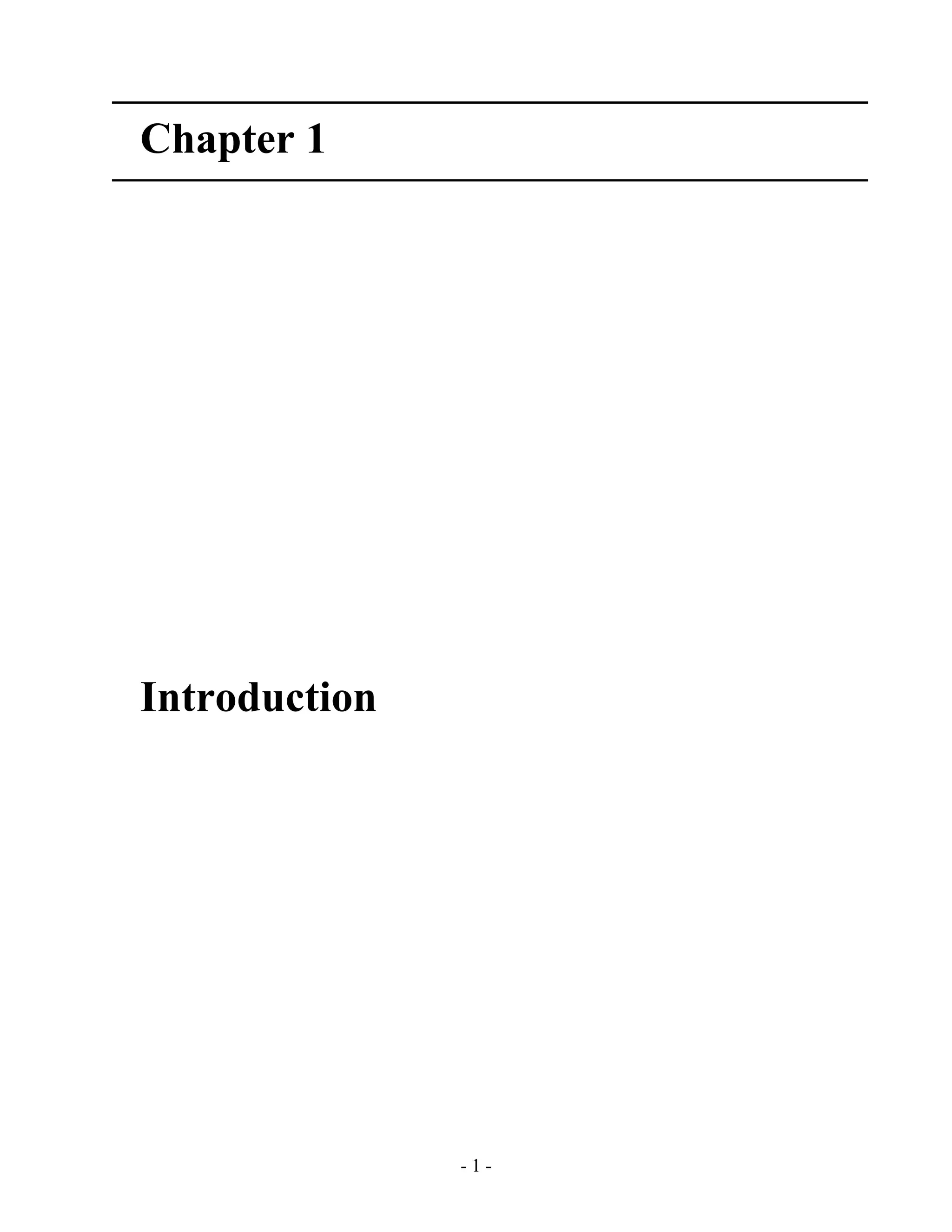 - 1 -
Chapter 1
Introduction
 