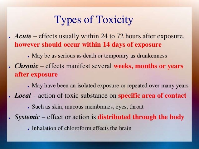 what do they mean by toxicity