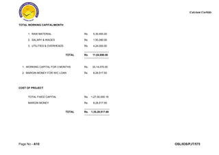 Calcium_Carbide_Project_Report_Sample | PDF
