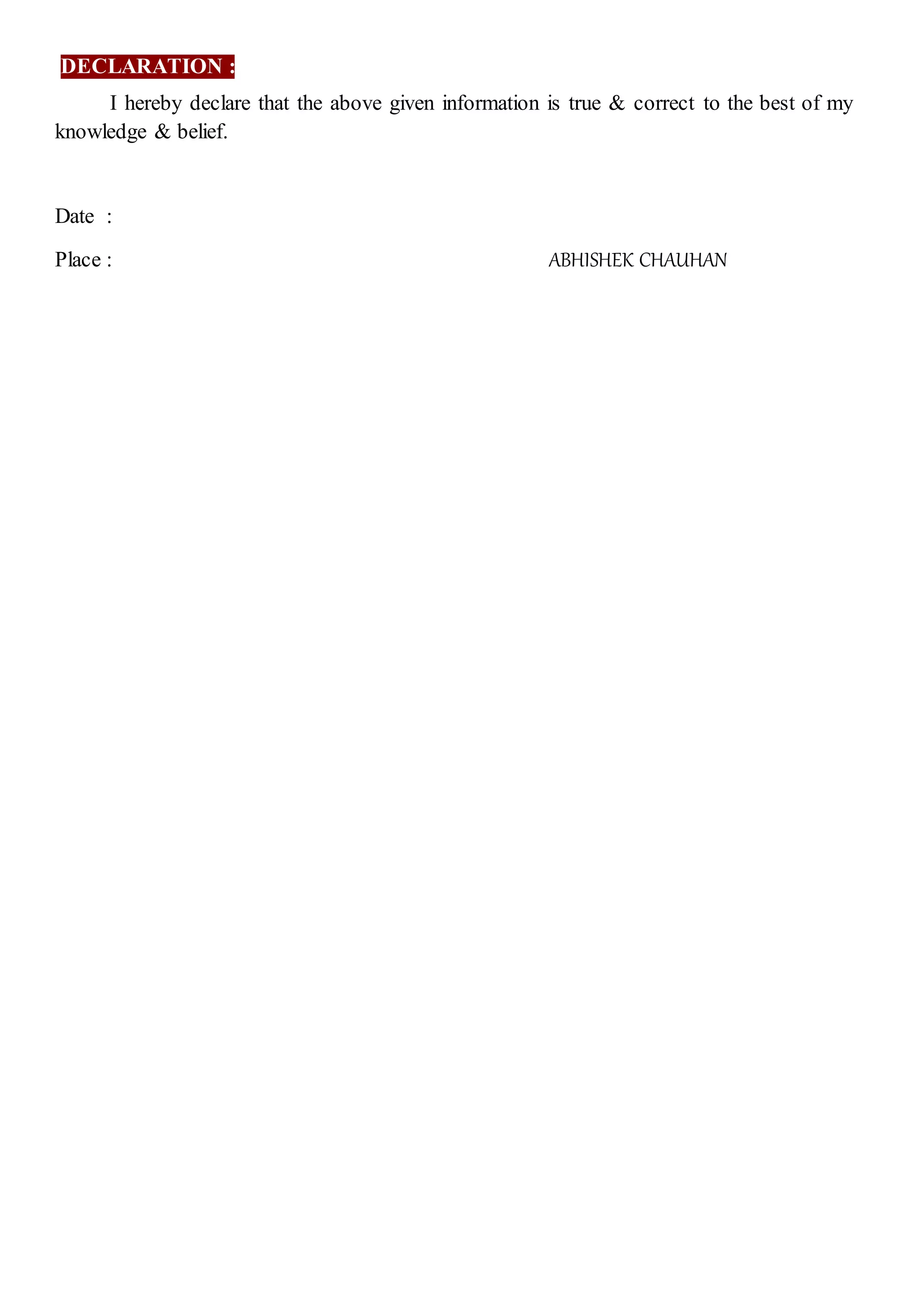 Abhishek Chauhan Resume 1 PDF certificates