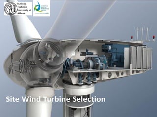 Site Wind Turbine Selection
 