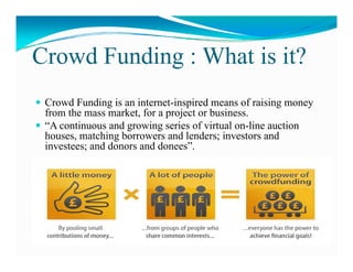 Presentation on Crowd Funding | PDF
