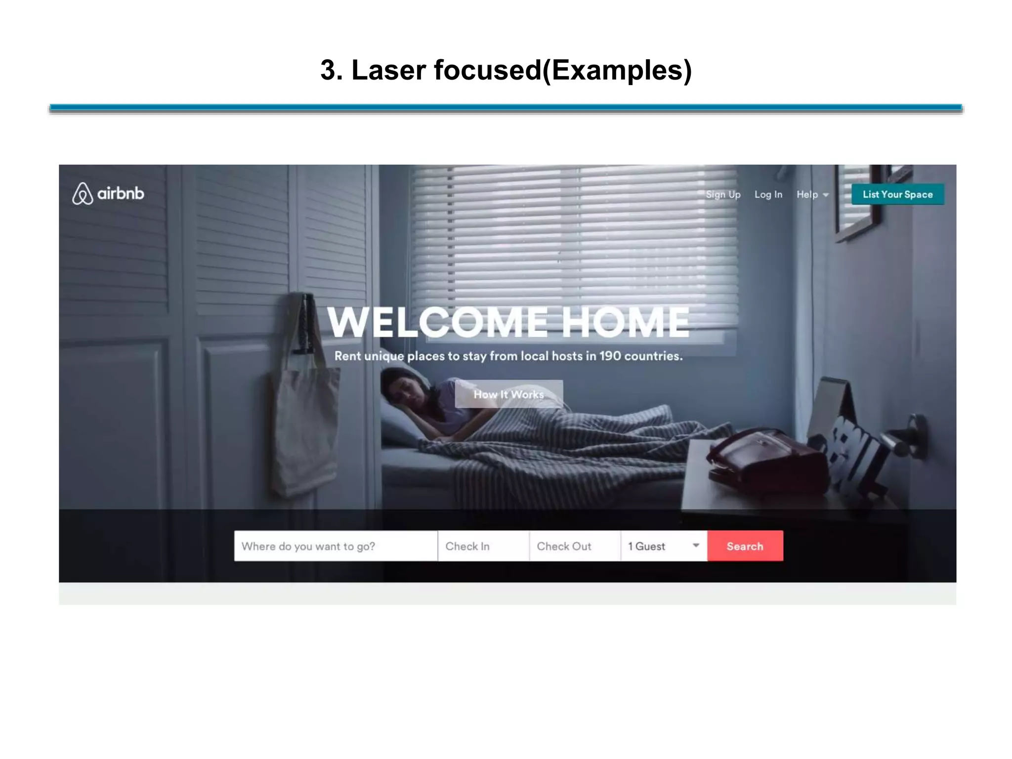 3. Laser focused(Examples)
 