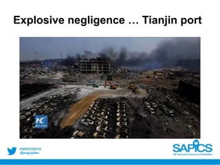@scguydan
Explosive negligence … Tianjin port
 